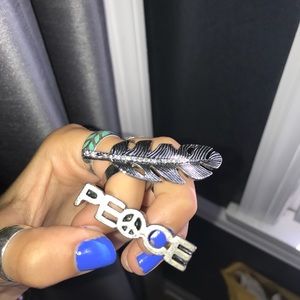 2 double rings & 2 regular rings